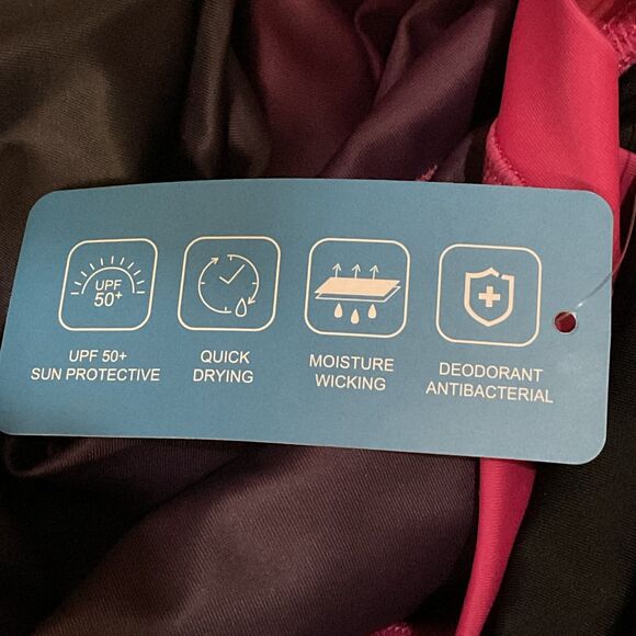 Halcurt Women's Long Sleeve Swimsuit Set with Built-in Bra - Picture 4 of 6